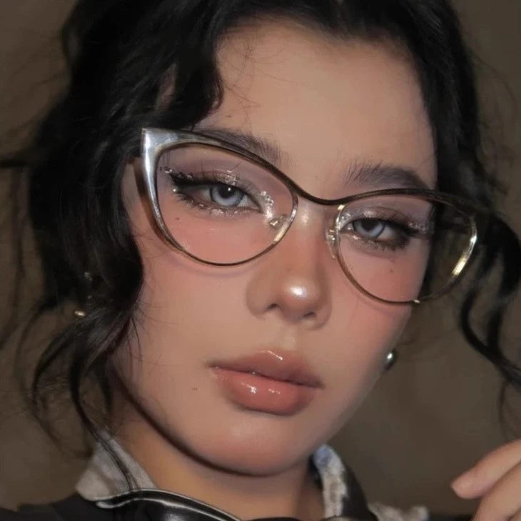 Metal Cat Eye Glasses